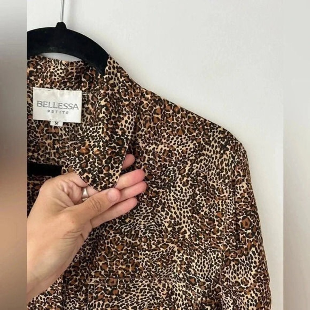 Brown Patterned Button-Up Shirt - image 3